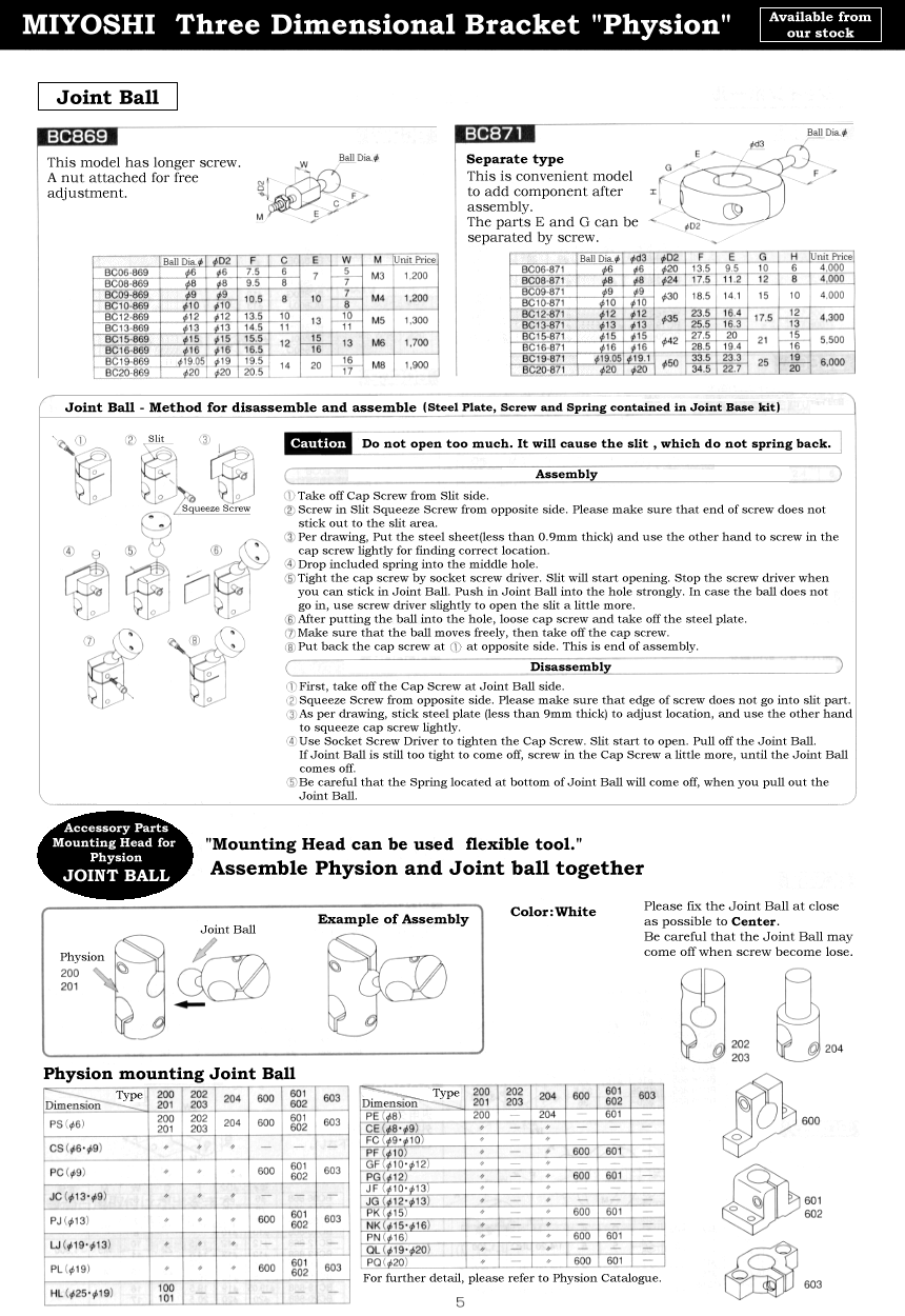 Catalogue
