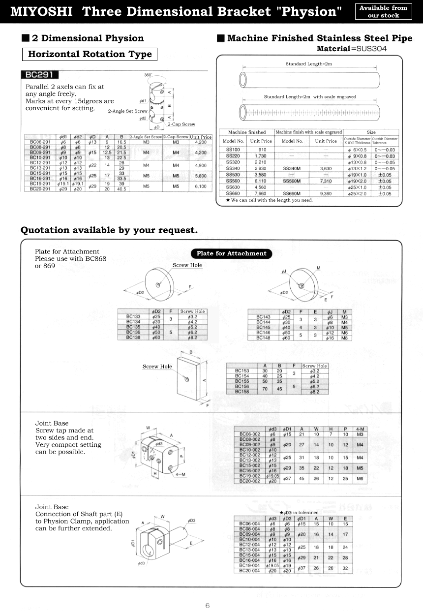 Catalogue